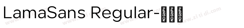 LamaSans Regular字体转换